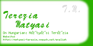 terezia matyasi business card